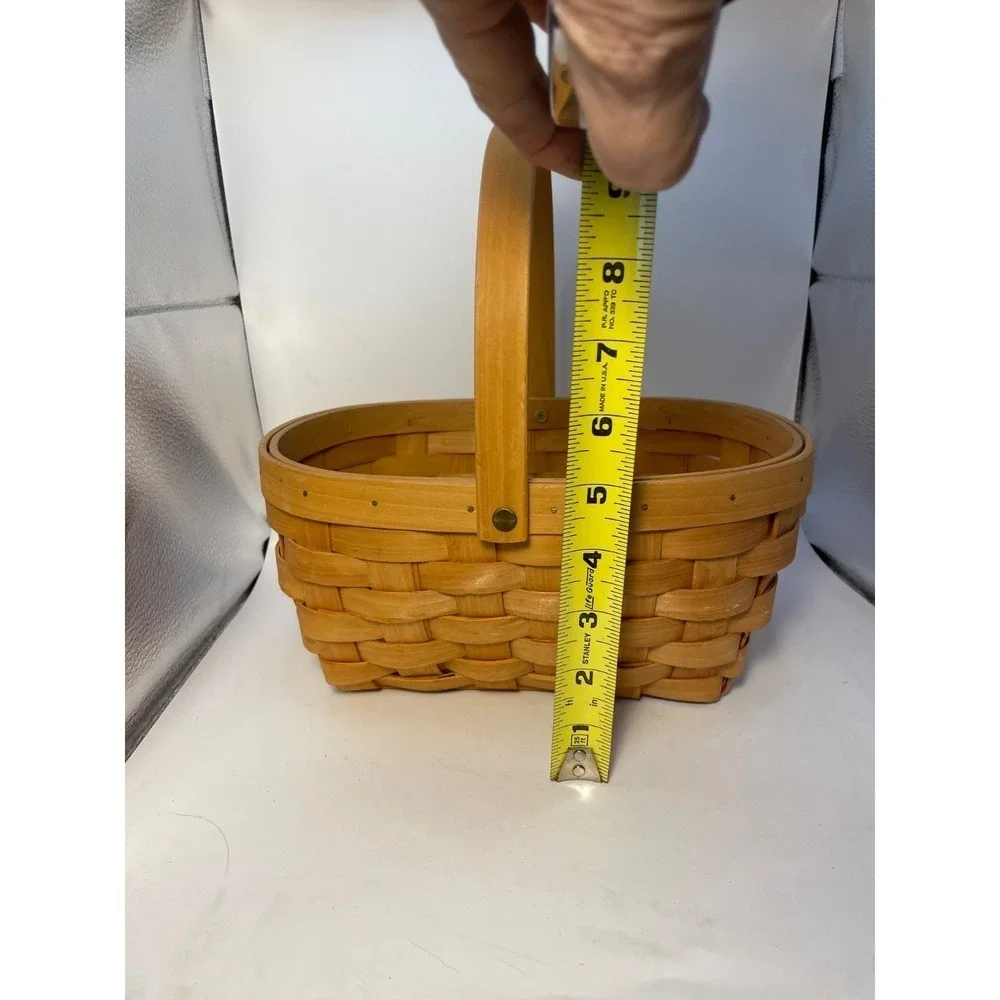 Vintage‎ Longaberger Basket Single Handle  9x5x5 rectangle 1992